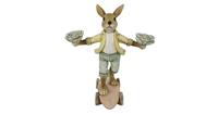 Clayre & Eef Decoratie konijn op skateboard 14*11*16 cm 6PR3255