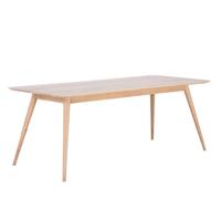 Gazzda Stafa Table - Houten eettafel - Whitewash - 180 x 90 cm