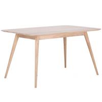 Gazzda Stafa Table - Houten eettafel - Whitewash - 140 x 90 cm