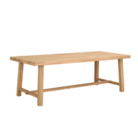Nordiq Brooklyn verlengbare houten eettafel - Eikenhout - L220 x B95 x H76 cm