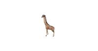 Clayre & Eef Decoratie Beeld Giraf 37*14*59 cm Bruin Ijzer Decoratief Figuur Decoratieve Accessoires