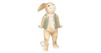 Clayre & Eef Decoratie konijn jongen 9*7*15 cm 6PR2628