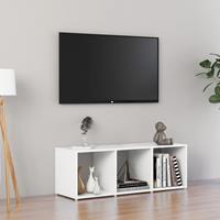 vidaxl Tv-meubel 107x35x37 cm spaanplaat wit