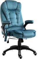 Vinsetto Bürostuhl mit Massage- und Wärmefunktion blau