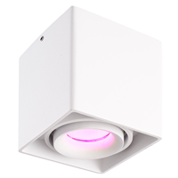 Homeylux Intelligenter WiFi LED Deckenanbaustrahler Esto Weiß RGBWW GU10 IP20 Schwenkbar