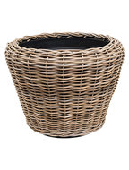 BloempotÂ Drypot Rattan 65 cm grijs