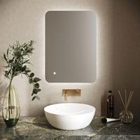 Hotbath Gal MG075 spiegel 70 x 50 cm inclusief indirecte verlichting en spiegelverwarming ip44 - NB
