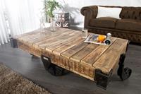 Salontafel Railway 120x70cm Massief Mango Hout - 36788