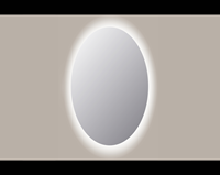 Sanicare Q-mirrors ovale spiegel 80x60cm met LED verlichting 3000K
