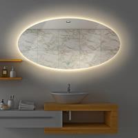 Gliss Design Oval spiegel met LED-verlichting 95x150cm