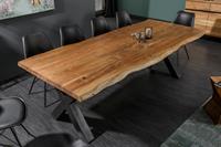 Eettafel Mammoet X 200cm Massief Acacia Hout 60mm - 38349