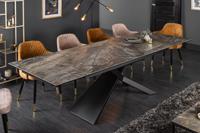 Eettafel Euphoria 180-220-260cm Keramiek Marmerlook - 40644