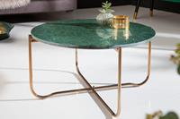 Salontafel Noble 62cm Marmer Groen Goud - 40362