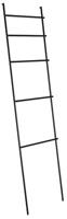 Sapho Debut handdoek ladder 50x186x3,2cm zwart mat