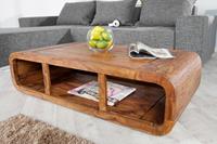 Salontafel Curved II 100x50cm Massief Sheesham Hout- 37204