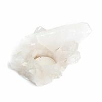 Spiru Waxinelichthouder Edelsteen Bergkristal Cluster (ca. 500 gram)