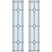 CanDo glas in lood robijn Dimension Jersey 231,5 x 83cm 2 stuks