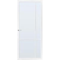 CanDo Capital binnendeur Lincoln wit blank glas stomp rechts 93x231,5 cm