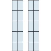 CanDo glas in lood 10-ruits Dimension Jersey 201,5 x 83cm 2 stuks