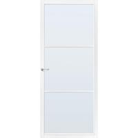 CanDo Capital binnendeur Dover wit blank glas opdek rechts 88x231,5 cm