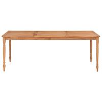 VidaXL Batavia-Tisch 200x100x75 cm Teak Massivholz 