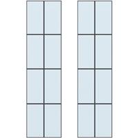 CanDo glas in lood 8-ruits Dimension Dublin 211,5 x 93cm 2 stuks