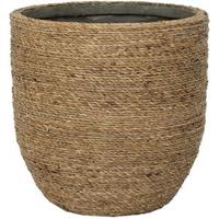 Pottery Pots Bohemian Cody S Straw Grass ronde Rotan bloempot voor binnen 22x20 cm