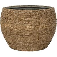 Pottery Pots Bohemian Abby S Straw Grass ronde Rotan bloempot voor binnen 30x21 cm