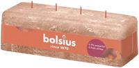 Bolsius Shine rustiek kaars 80/250/90 4 lonten Creamy Caramel