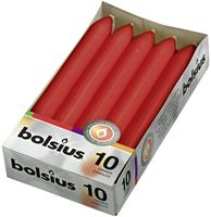 Bolsius Torpedo kaarsen doos 10 rood.
