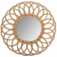 ATMOSPHERA Spiegel aus Rattan, Blume, Durchmesser 50 cm - 