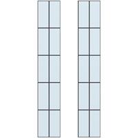 CanDo glas in lood 10-ruits Traditional Muiden 231,5 x 93cm 2 stuks