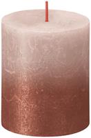 Bolsius Sunset rustiekkaars 80/68 Misty pink + Amber