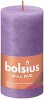 Bolsius Shine rustiek stompkaars 130/68 Vibrant Violet