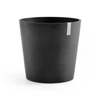 ECOPOTS Blumentopf AMSTERDAM Dark Grey, BxTxH: 50x50x43,8 cm, mit Wasserreservoir