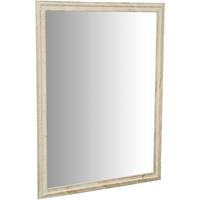 BISCOTTINI Spiegel Wandspiegel und vertikal/horizontal hängender Spiegel L90xPR3xH120 cm antikweiß