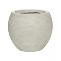 Pottery Pots Pot Ridged Horizontal Abby S Cement 23x20 cm ronde bloempot