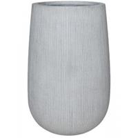 Pottery Pots Hoge pot Ridged Vertical Patt High M Cement 44x66 cm hoge ronde bloempot