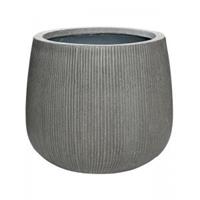 Pottery Pots Pot Ridged Vertical Pax M Dark grey 40x36 cm ronde bloempot