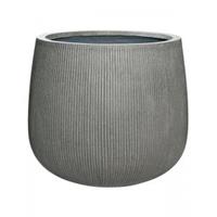 Pottery Pots Pot Ridged Vertical Pax L Dark grey 55x48 cm ronde bloempot