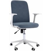 Vinsetto Bürostuhl mit Wippenfunktion Home-Office-Stuhl höhenverstellbarer Schreibtischstuhl ergonomisch 360°-Drehräder Schaumstoff Metall PU PP Grün