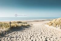 Karo-art Afbeelding op acrylglas - Zicht op de Noordzee, Noordwijk