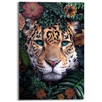 Praxis Schilderij Jungle luipaard bont 60x90cm