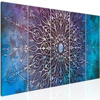 Karo-art Schilderij - Hemelse Mandala II, 5 luik