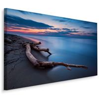 Karo-art Schilderij - Natuurlijk zee landschap , Wanddecoratie , Premium print