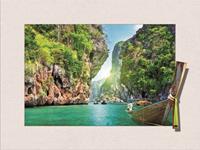Karo-art Schilderij - Thailand 3D Look, 30x40