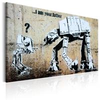 Karo-art Schilderij - I Am Your Father , Banksy