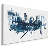 Karo-art Schilderij - Moderne abstracte kunst , Wanddecoratie , Premium print