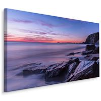 Karo-art Schilderij - Watergate Bay in Engeland , Wanddecoratie , Premium print