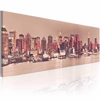 Karo-art Schilderij - New York City - Stad van het Licht, premium print